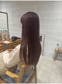 ボルドーカラー×髪質改善