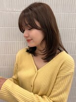 ハニーシブヤ(HONEY shibuya) イメチェンワイドバングレイヤー美髪髪小顔チョコレートブラウン