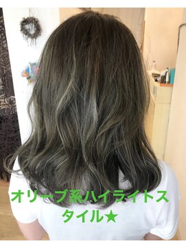 グランジュテ(grandjute) イルミナカラー★ハイライト★縮毛矯正★トリートメント