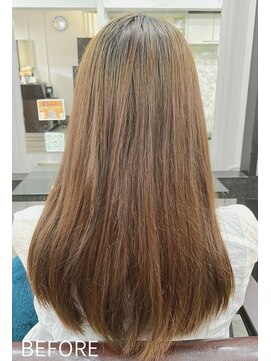 髪質改善専門店 アミーベルエクラ(AMI a BELLE Eclat) お悩み別【BEFORE/AFTER】バサバサからツルツルへ劇的改善（^^）