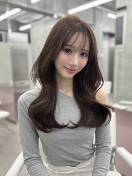 フォンズ(FONS) グレージュカラー/韓国トレンドくびれヘア/ロングレイヤー/学割