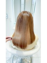 ジュエル(JEWEL)&nbsp;ハイトーンベージュカラー　髪質改善　TOKIO ヘッドスパ　新松戸