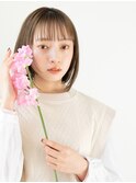 透明感ボブ9/池袋美容室/髪質改善カラー/白髪ぼかし/縮毛矯正