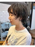 ショートウルフパーマニュアンスパーマ10代20代