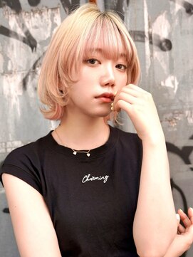 ブゾン(buZon) 【buZon ブゾン】マッシュウルフ☆前髪デザインカラー