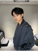 韓国風毛流れセンターパート