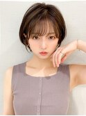30代40代に人気の大人かわいい前髪ありのくびれショート