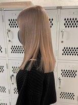 エリマバイフィフス 調布(elima by fifth)&nbsp;調布ベージュカラーダブルカラーロングミルクティーベージュ