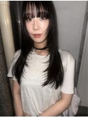 【artepelo】艶ブラックのレイヤーロング