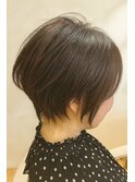 全年代対応◯ くびれショート×柔らかブラウン