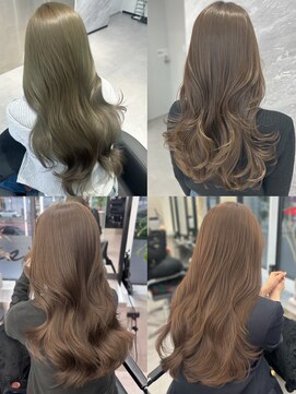 アルドーレフィエロ シンサイバシ(Ardore fiero shinsaibashi) 明るめブリーチなし赤み消しベージュカラー20代30代40代