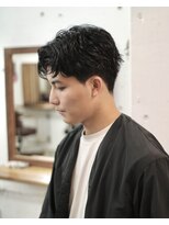 リッカ(RICCA)&nbsp;MEN’S HAIR/サーフカール/刈り上げセンターパート/恵比寿