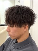 波巻きスパイラルパーママッシュ/縦落ちシャドウパーマ