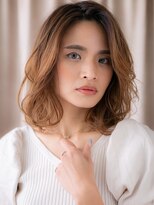 カバーヘア ブリス 戸田公園西口店(COVER HAIR bliss) 逆アンブレラカラーハイライトハッシュレイヤー321Z戸田公園20代