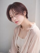 ワゴンバイアフロート(Wagon by afloat)&nbsp;ハンサムショート×ピンクブラウン30代40代顔まわり丸顔面長池袋