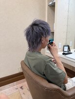 メルク(merc) レイヤー ボブ ショート インナーカラー 韓国