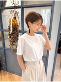 コンパクトショート 耳掛け ベージュカラー