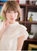 *+COVER HAIR+*…明るめカラーの艶感ふわっ…とボブa