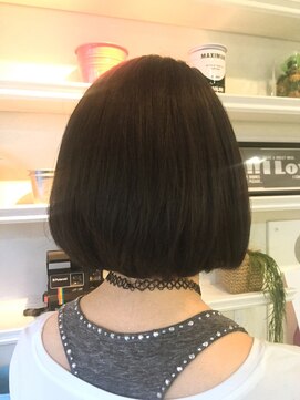 シエナ 渋谷(Siena) siena ワンレン艶ボブxアイスオリーブブラッック