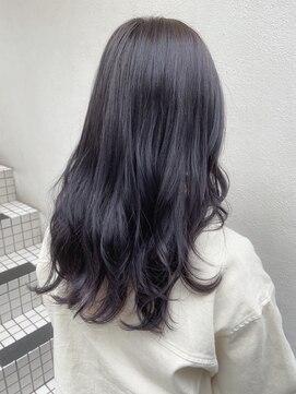 モルニ(MORNI) ブルージュカラー_マロンベージュ Aラインボブ かきあげ