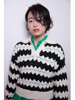 マウロア(MAULOA)&nbsp;【MAULOA】無造作パーマ ラフショート 黒髪 メンズライク