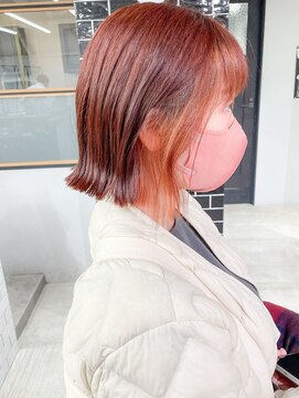 スタートウキョウ 渋谷(STAR TOKYO) インナーカラー/オレンジベージュ/パープル/レッド/赤カラー