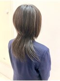 ウルフカット束ねやすい前下り