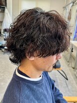 フゥ 宇都宮(FeU) 波巻きパーマメンズパーマメンズヘアツーブロックツイストパーマ
