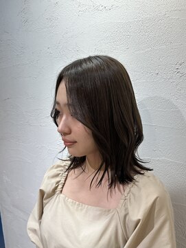 アジールヘア 池袋東口店(agir hair) ブリーチなしオリーブベージュカラー