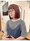あごラインボブ × ピレンジカラー