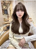 ブリーチ 学割 オリーブベージュ レイヤーカット リタッチ9*