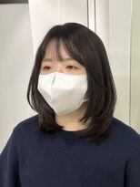 ウル 表参道(HOULe)&nbsp;レイヤーボブ 透明感カラー 暗髪 艶髪