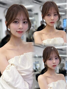 ハピネス 梅田茶屋町店(HAPPINESS) 韓国風/レイヤーカット/顔周り/顔まわり/髪質改善/ベージュ