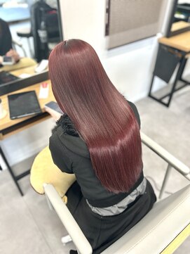 ライフイズ 磐田本店(Life is...) ブリーチ無しレッド【髪質改善カラー】