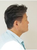 メンズカット＿好感度UP！白髪を活かしたカラー◎