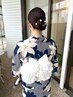 浴衣着付け＋簡単ヘアセット♪
