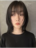 ミディアムレイヤー レイヤーボブ レイヤー