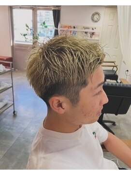 メロウ(mellow) ブリーチ抜きっぱなしスパイキーショート★