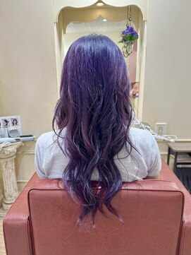 ヘアーアンドカラー プラーチェ(hair&color Plaatje) ダブルカラー【ブルーラベンダー】