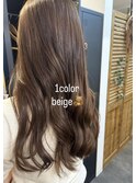 ベージュカラー×ロング