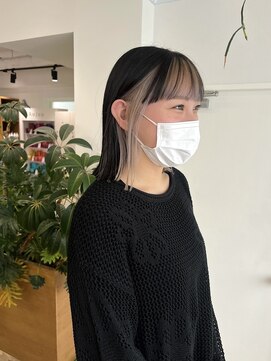 オーシャン(Ocean) 【OceanHair&Life田中愛梨】インナーカラー/ロブ/イヤリングカラ