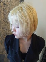 ブロック ジャポン(bloc japon)&nbsp;ブリーチのみ◎　ケアブリーチ　ブロンド　ボブ