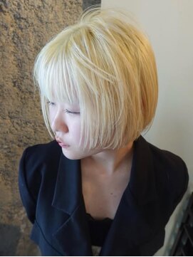 ブロック ジャポン(bloc japon) ブリーチのみ◎　ケアブリーチ　ブロンド　ボブ