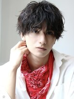 ルーシー 川越(LUCEY) センターパートフェザーパーマシャドウパーマメンズパーマ