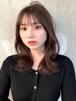 ロビー 表参道(ROBBY) ミディアムレイヤーカット/20代30代40代/顔周りカットワンカール