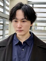 ジーナ 天神(Zina)&nbsp;センターパート/ニュアンスパーマ【メンズサロンZina天神】