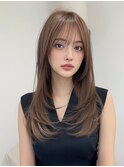 【Le’a】レイヤーカット グレージュカラー 髪質改善