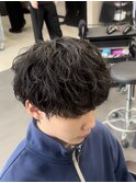王道シャドウパーマ