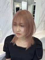 ラピス 新宿(Lapis) 【Lapis新宿】ピンクベージュ×レイヤー