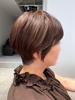 アルトル 池袋2nd(altru)&nbsp;◇大人40代50代60代ショートボブ丸みショート白髪ぼかし
